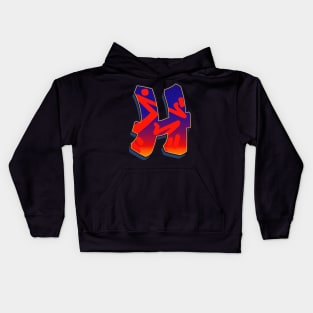 Letter H - Night Sky Kids Hoodie